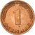 Munten, Federale Duitse Republiek, Pfennig, 1985, Karlsruhe, ZF, Copper Plated