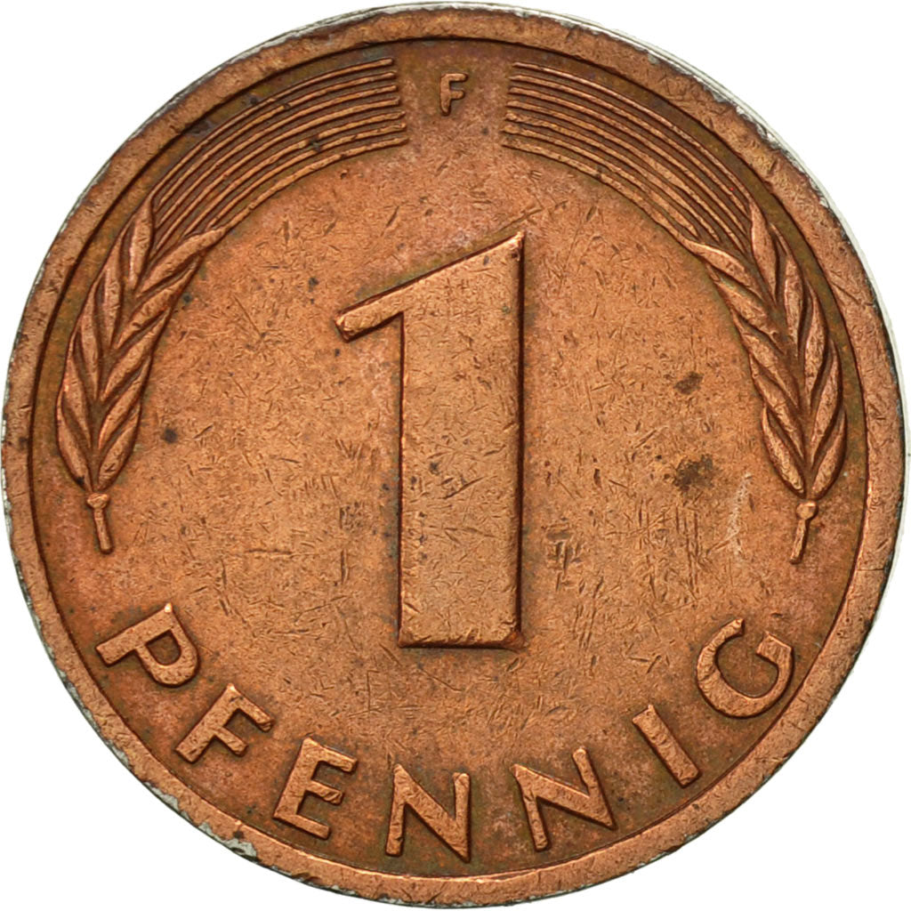 Coin, GERMANY - FEDERAL REPUBLIC, Pfennig, 1988, Stuttgart, EF(40-45), Copper