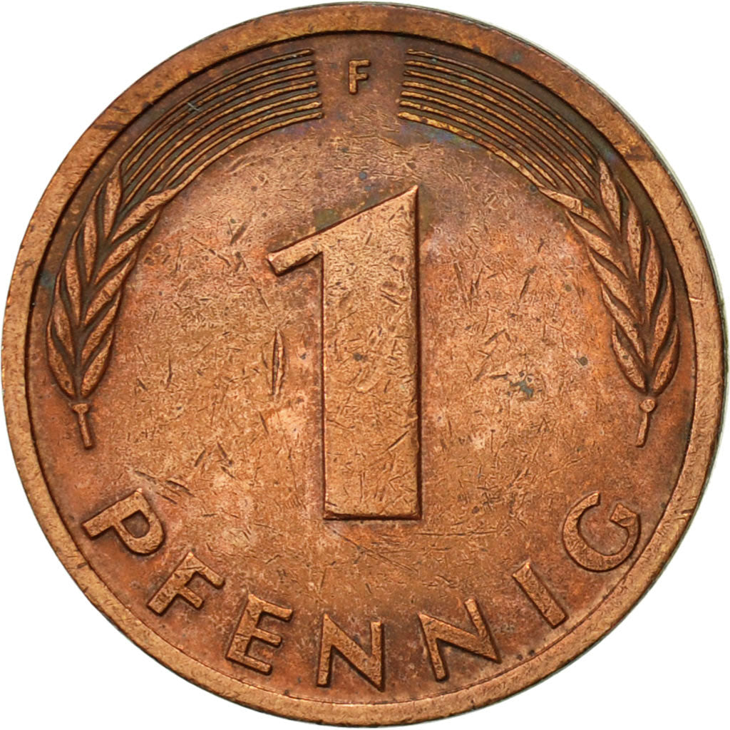 Münze, Bundesrepublik Deutschland, Pfennig, 1992, Stuttgart, SS, Copper Plated