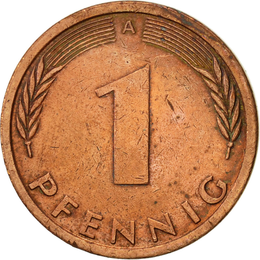 Coin, GERMANY - FEDERAL REPUBLIC, Pfennig, 1995, Berlin, EF(40-45), Copper