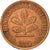 Coin, GERMANY - FEDERAL REPUBLIC, Pfennig, 1990, Hambourg, EF(40-45), Copper