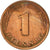 Coin, GERMANY - FEDERAL REPUBLIC, Pfennig, 1990, Hambourg, EF(40-45), Copper