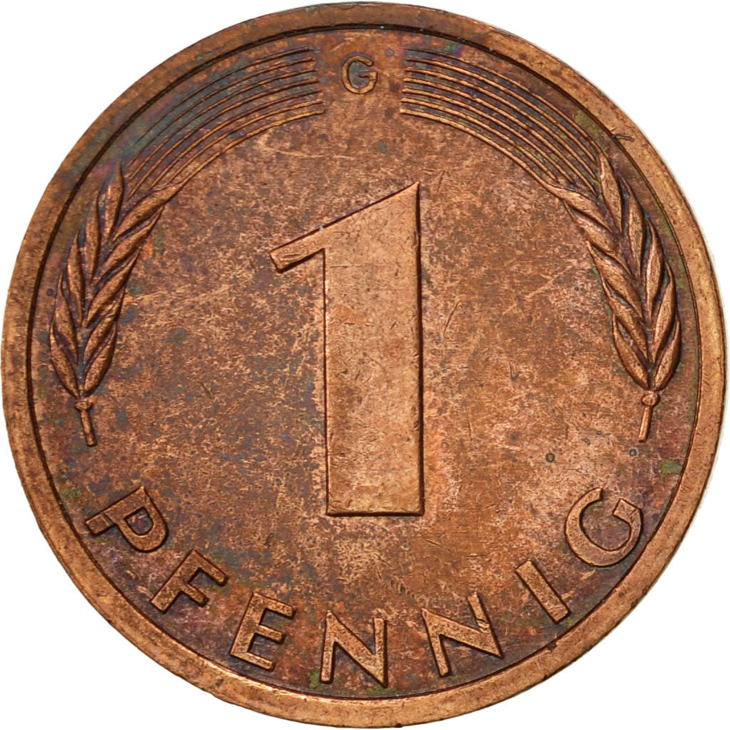 Moneta, GERMANIA - REPUBBLICA FEDERALE, Pfennig, 1991, Karlsruhe, BB, Acciaio