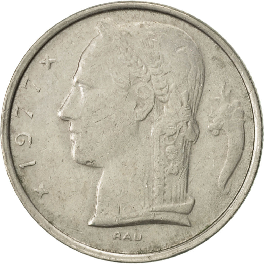 Monnaie, Belgique, 5 Francs, 5 Frank, 1977, TTB, Copper-nickel, KM:134.1