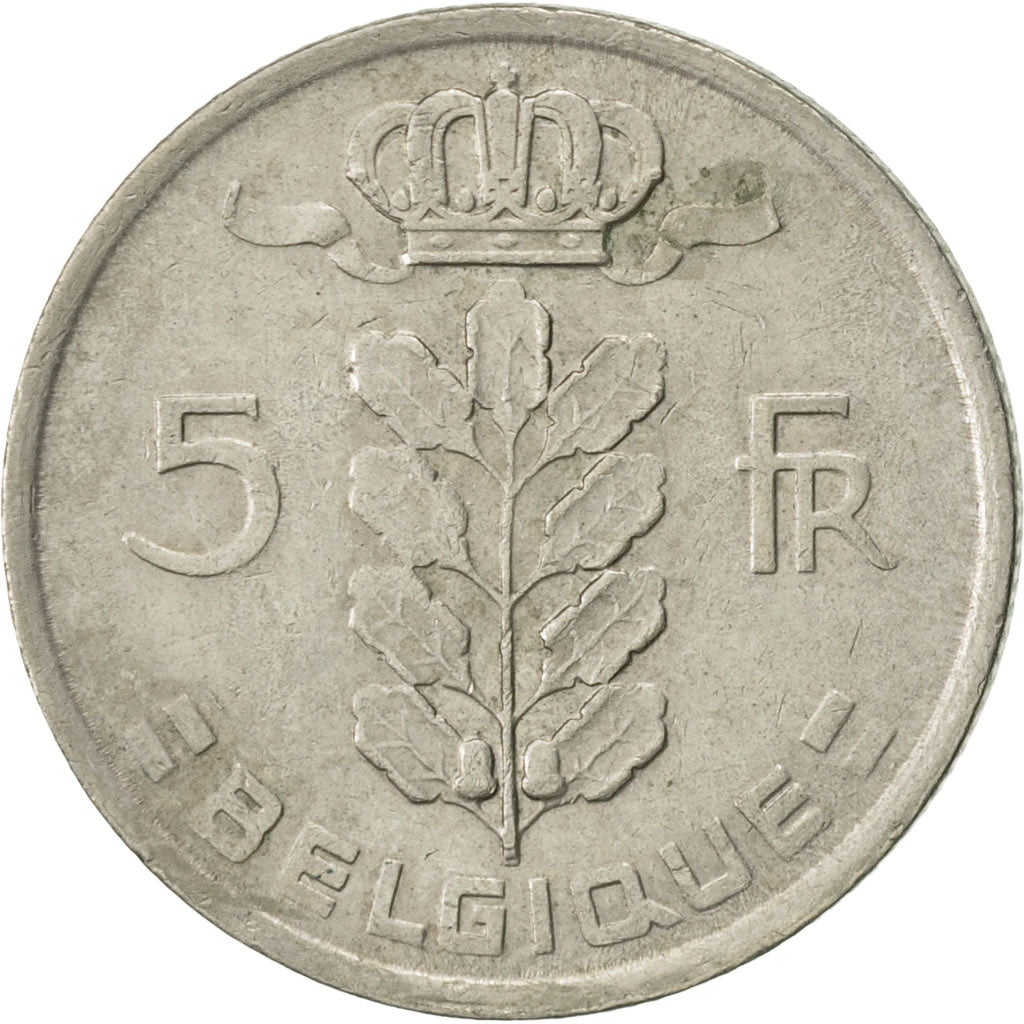 Monnaie, Belgique, 5 Francs, 5 Frank, 1977, TTB, Copper-nickel, KM:134.1