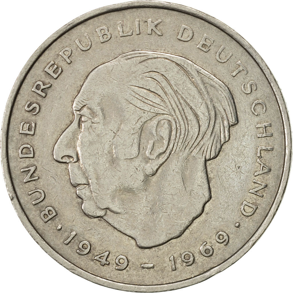 Coin, GERMANY - FEDERAL REPUBLIC, 2 Mark, 1972, Hambourg, AU(55-58)