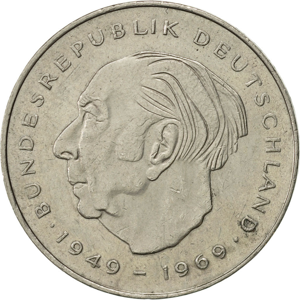 Coin, GERMANY - FEDERAL REPUBLIC, 2 Mark, 1980, Hambourg, AU(55-58)
