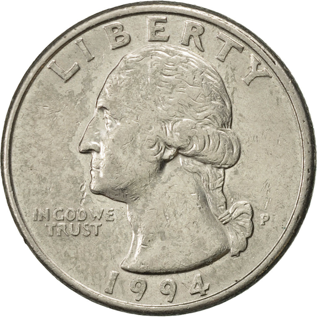 Coin, United States, Washington Quarter, Quarter, 1994, U.S. Mint, Philadelphia
