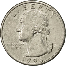 Coin, United States, Washington Quarter, Quarter, 1994, U.S. Mint, Philadelphia