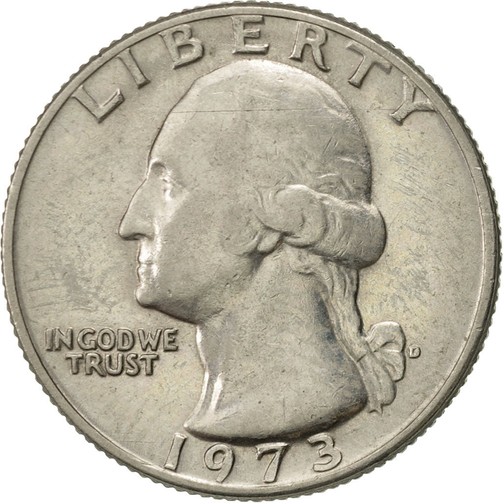 Coin, United States, Washington Quarter, Quarter, 1973, U.S. Mint, Denver