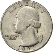 Coin, United States, Washington Quarter, Quarter, 1973, U.S. Mint, Denver