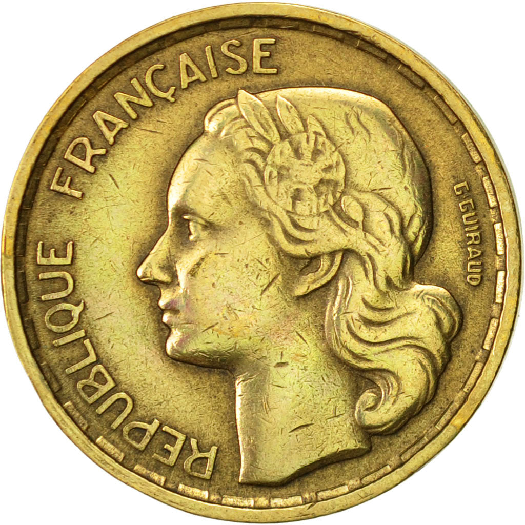 Coin, France, Guiraud, 10 Francs, 1953, Beaumont - Le Roger, EF(40-45)