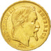 FRANCE, Napoléon III, 20 Francs, 1870, Paris, KM #801.1, AU(55-58), Gold, Gadour