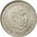 Coin, Spain, Caudillo and regent, 50 Pesetas, 1958, AU(50-53), Copper-nickel