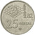 Moneta, Hiszpania, Juan Carlos I, 25 Pesetas, 1982, AU(55-58), Miedź-Nikiel
