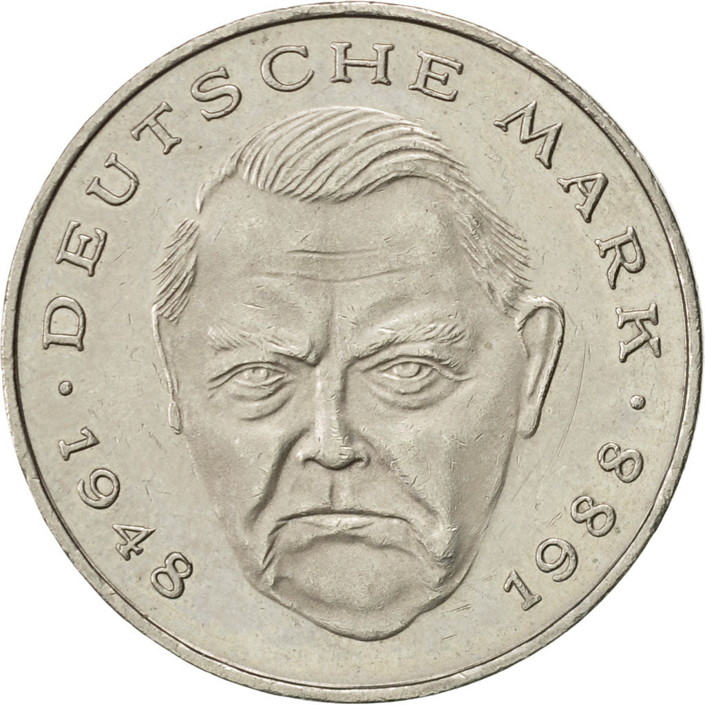 Coin, GERMANY - FEDERAL REPUBLIC, 2 Mark, 1991, Stuttgart, AU(50-53)