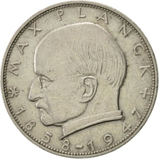 GERMANY - FEDERAL REPUBLIC, 2 Mark, 1966, Stuttgart, AU(50-53), Copper-nickel