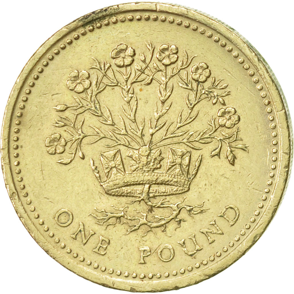 Great Britain, Elizabeth II, Pound, 1991, AU(50-53), Nickel-brass, KM:946