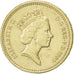 Great Britain, Elizabeth II, Pound, 1987, AU(50-53), Nickel-brass, KM:948