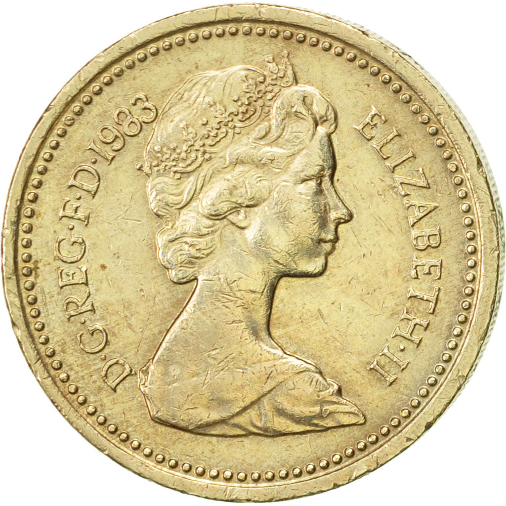 Moneta, Gran Bretagna, Elizabeth II, Pound, 1983, BB+, Nichel-ottone, KM:933