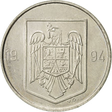 Romania, 10 Lei, 1994, AU(55-58), Nickel Clad Steel, KM:116