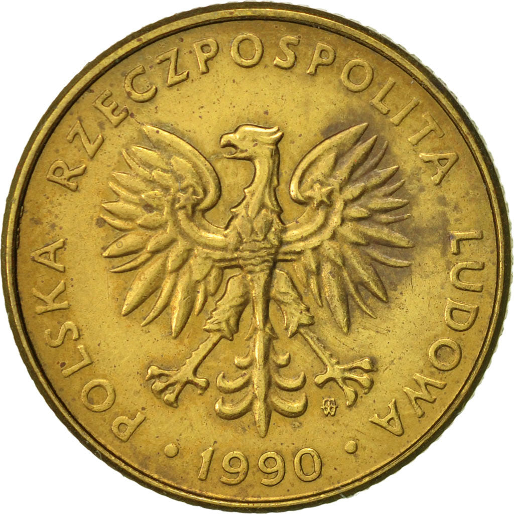 Monnaie, Pologne, 10 Zlotych, 1990, Warsaw, TTB, Laiton, KM:152.2