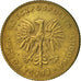 Coin, Poland, 10 Zlotych, 1989, Warsaw, EF(40-45), Brass, KM:152.2