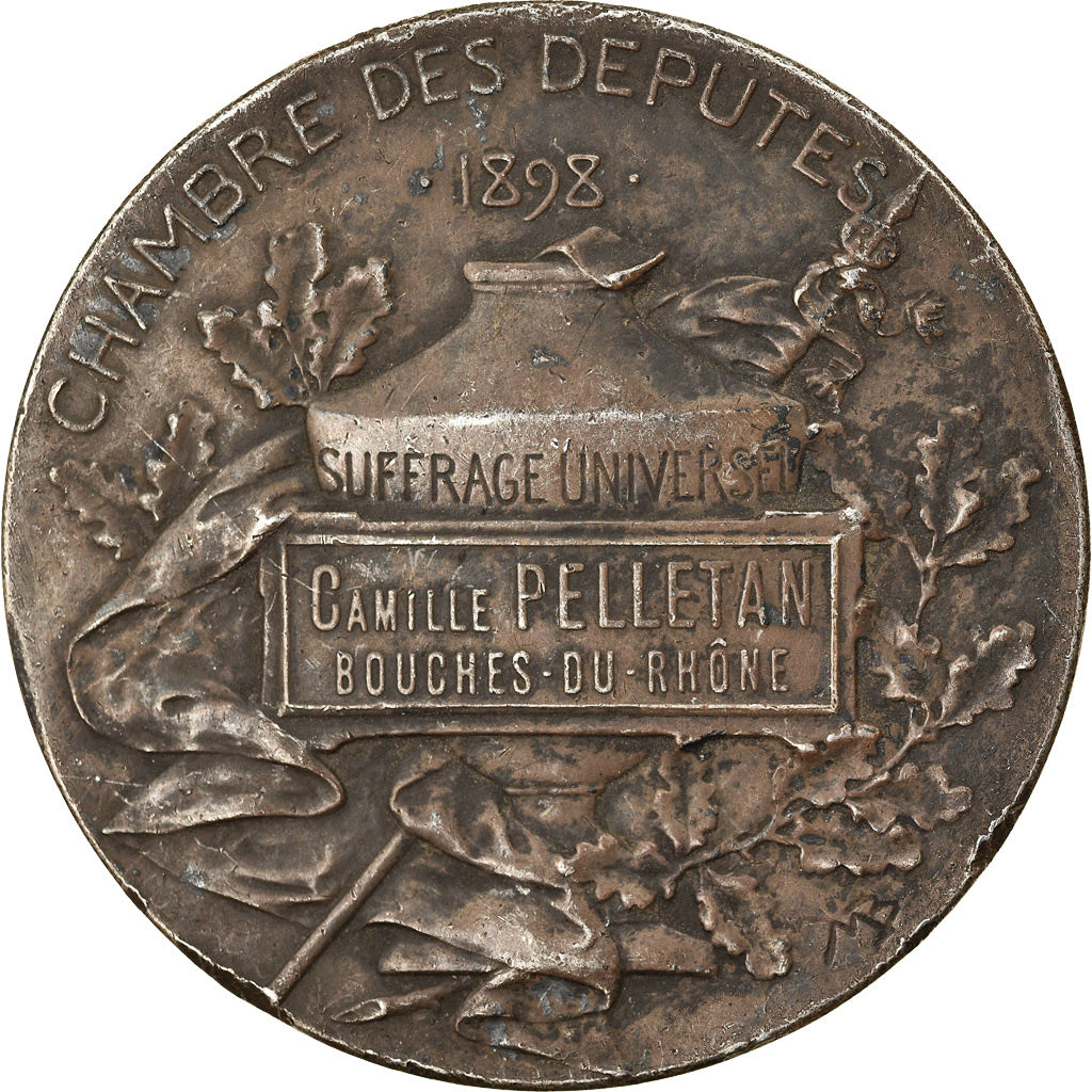 Francja, Medal, Chambre des Députés, Camille Pelletan, Bouches-du-Rhône