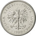 Coin, Poland, 2 Zlote, 1990, Warsaw, AU(55-58), Aluminum, KM:80.3