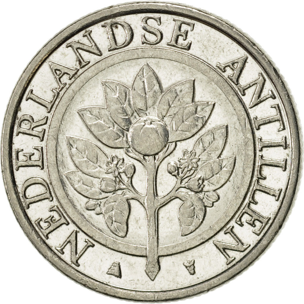 Coin, Netherlands Antilles, Beatrix, 10 Cents, 2003, MS(63), Nickel Bonded
