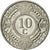 Coin, Netherlands Antilles, Beatrix, 10 Cents, 2003, MS(63), Nickel Bonded