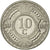 Coin, Netherlands Antilles, Beatrix, 10 Cents, 2008, MS(63), Nickel Bonded