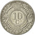 Coin, Netherlands Antilles, Beatrix, 10 Cents, 2004, MS(63), Nickel Bonded