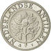 Coin, Netherlands Antilles, Beatrix, 25 Cents, 2010, MS(63), Nickel Bonded