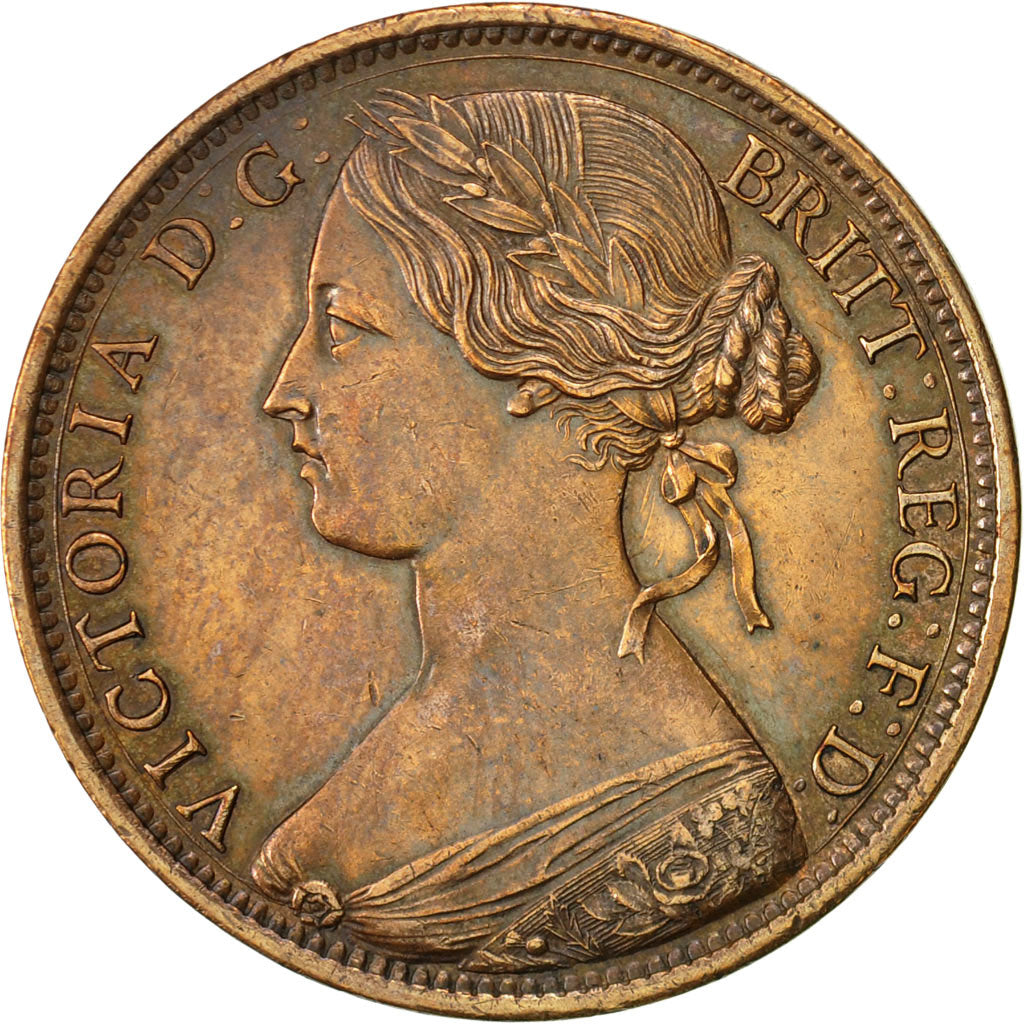 Great Britain, Victoria, Penny, 1861, EF(40-45), Bronze, KM:749.2