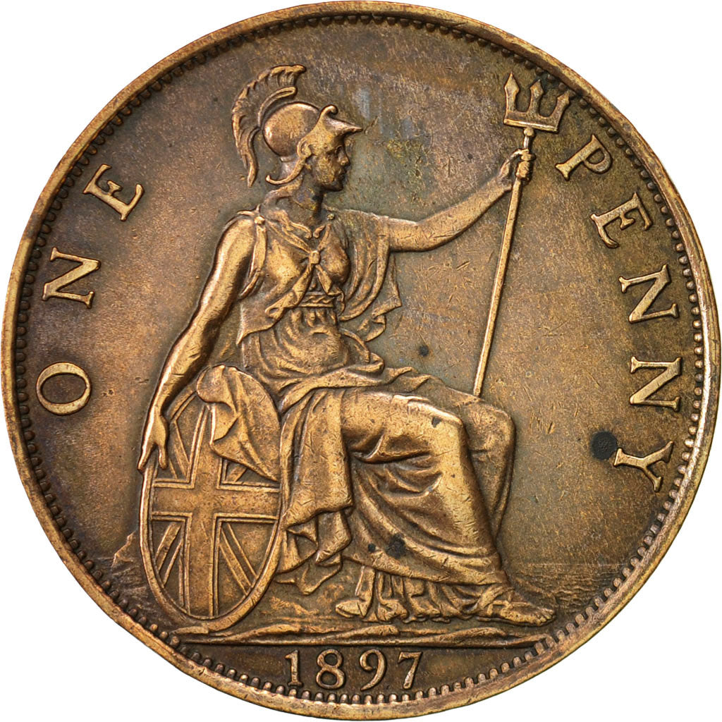 Great Britain, Victoria, Penny, 1897, EF(40-45), Bronze, KM:790