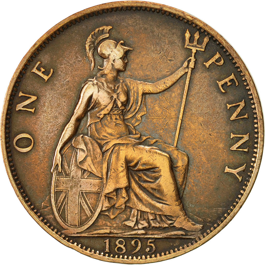 Great Britain, Victoria, Penny, 1895, EF(40-45), Bronze, KM:790