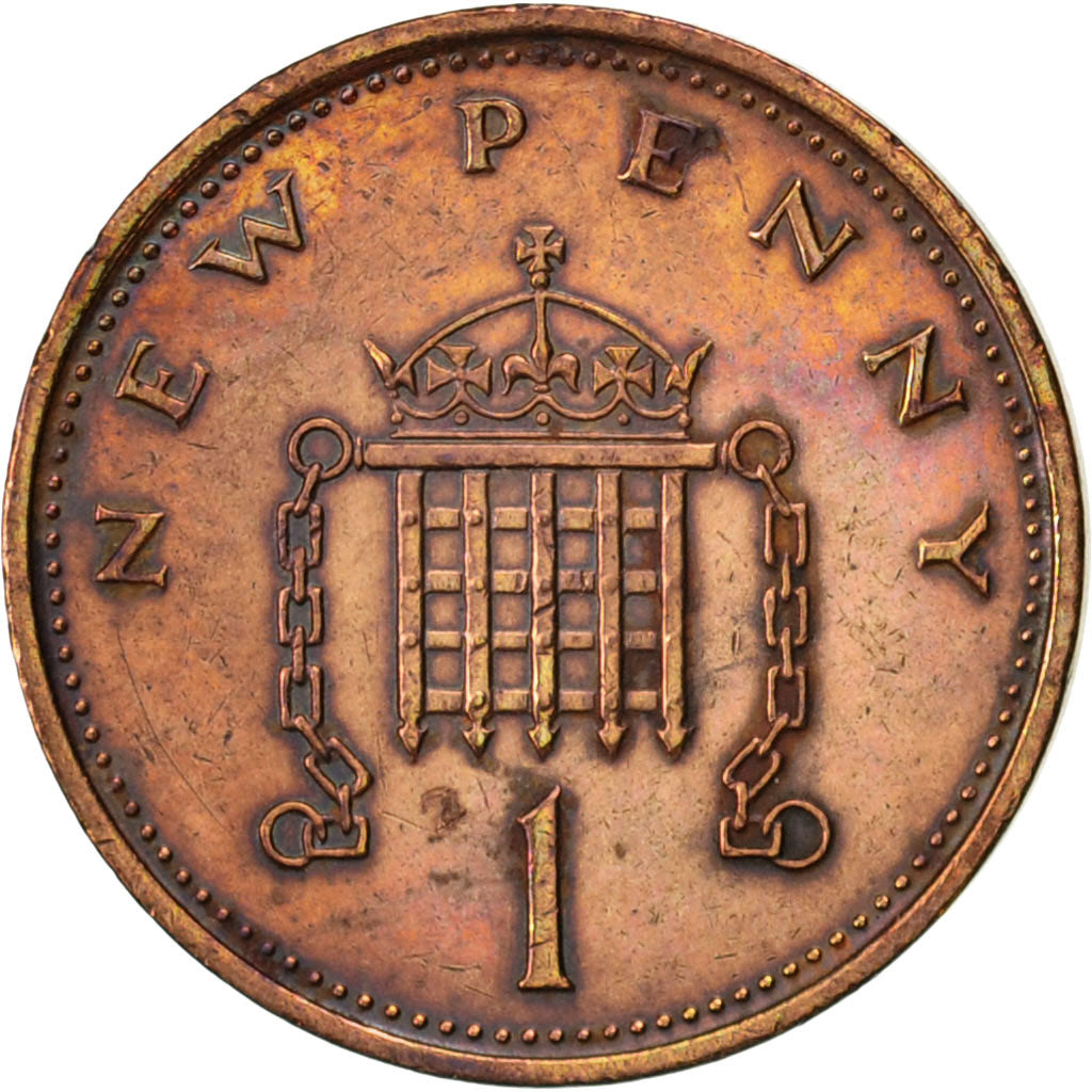Monnaie, Grande-Bretagne, Elizabeth II, New Penny, 1973, TTB, Bronze, KM:915