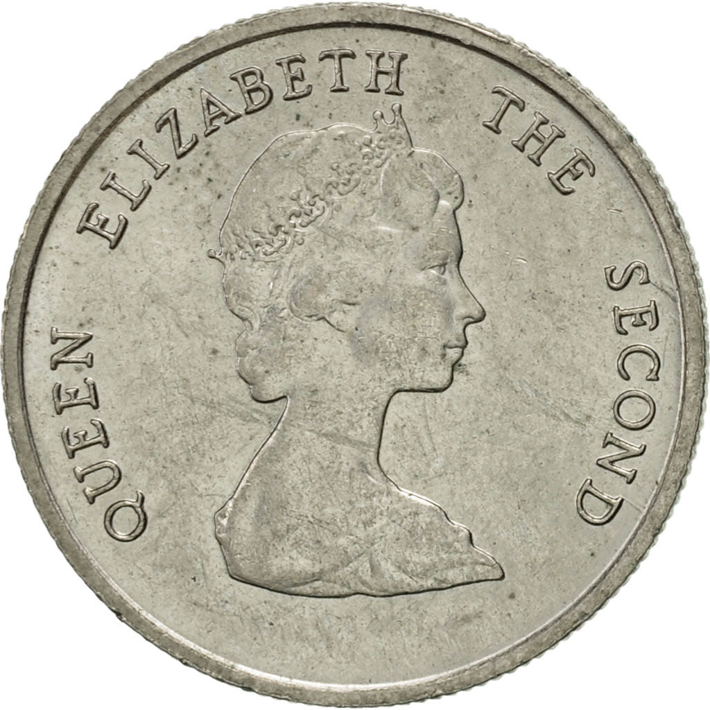 Coin, East Caribbean States, Elizabeth II, 10 Cents, 1991, AU(55-58)