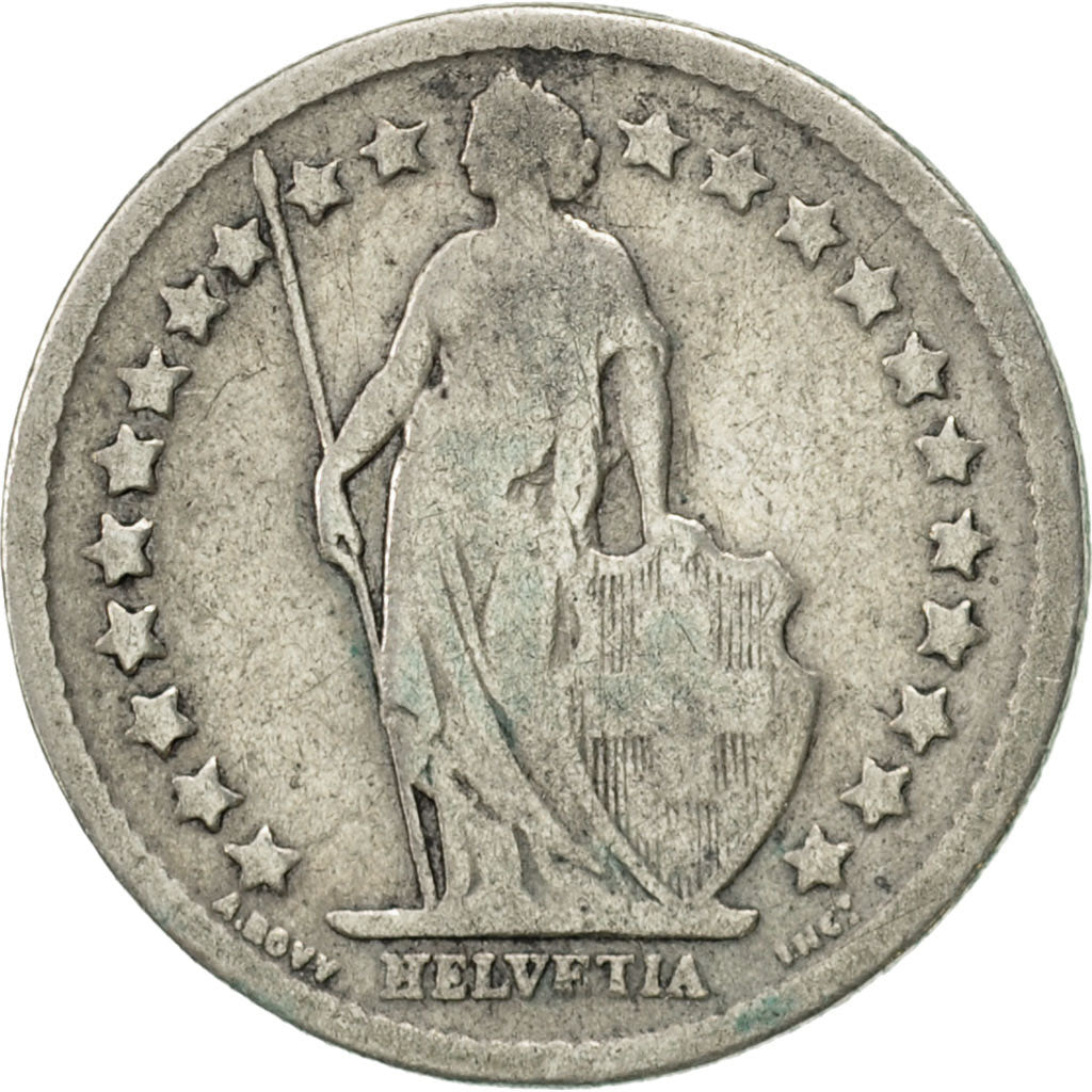 Switzerland, 1/2 Franc, 1899, Bern, VF(20-25), Silver, KM:23