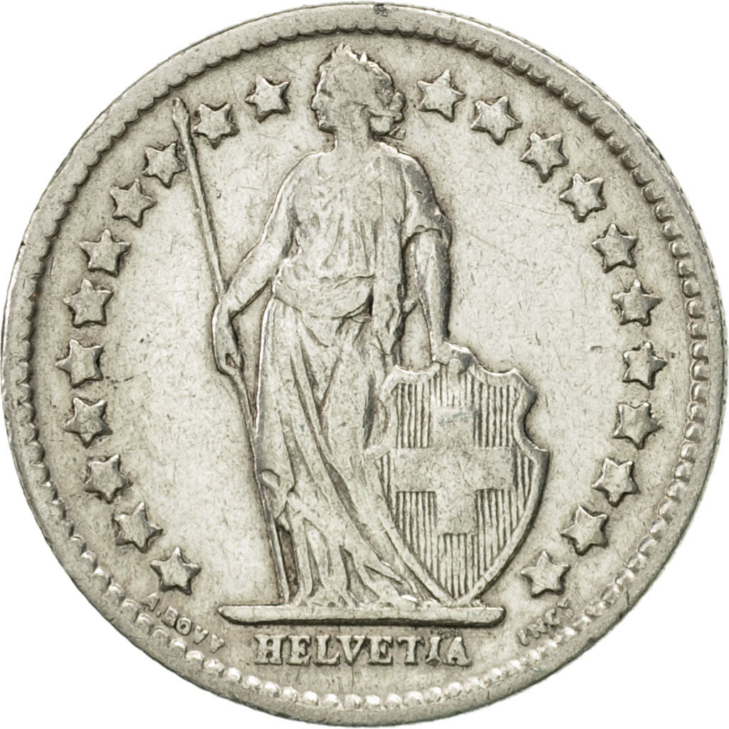 Coin, Switzerland, 1/2 Franc, 1903, Bern, EF(40-45), Silver, KM:23