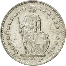 Switzerland, 1/2 Franc, 1953, Bern, AU(55-58), Silver, KM:23
