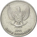 Monnaie, Indonésie, 25 Rupiah, 1991, SUP, Aluminium, KM:55