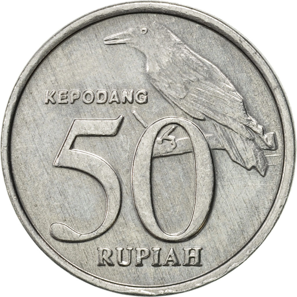 Münze, Indonesien, 50 Rupiah, 1999, VZ, Aluminium, KM:60