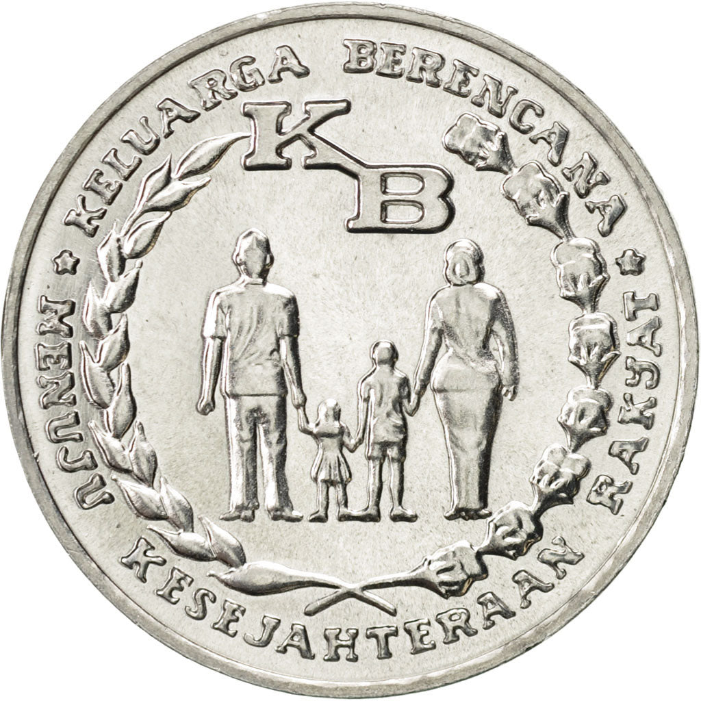 Coin, Indonesia, 5 Rupiah, 1974, MS(63), Aluminum, KM:37
