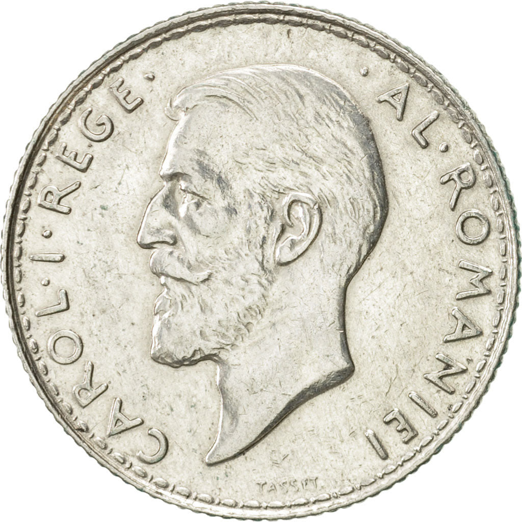 Romania, Carol I, Leu, 1914, AU(50-53), Silver, KM:42