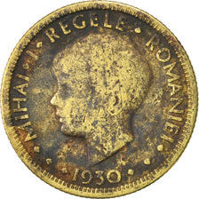 Moneda, Rumanía, Mihai I, 5 Lei, 1930, BC, Níquel - latón, KM:48