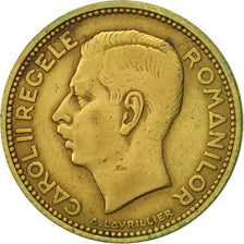 Romania, Carol II, 10 Lei, 1930, EF(40-45), Nickel-brass, KM:49