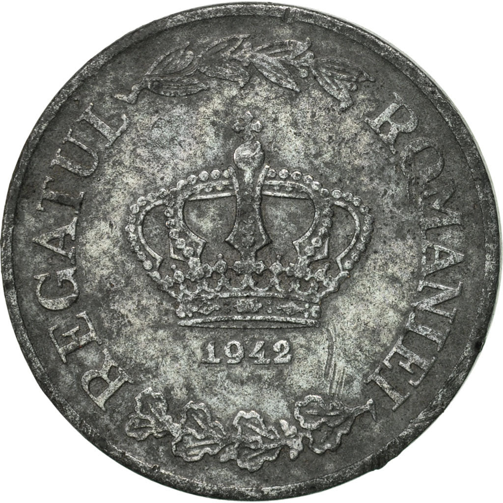 Moneta, Romania, Mihai I, 5 Lei, 1942, MB, Zinco, KM:61