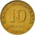 Coin, Indonesia, 10 Rupiah, 1974, EF(40-45), Brass Clad Steel, KM:38
